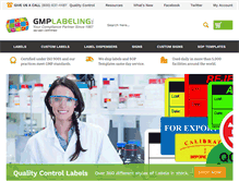 Tablet Screenshot of gmplabeling.com